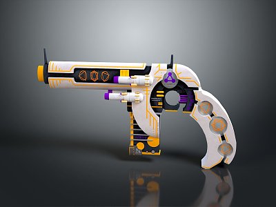 Modern Science Fiction Pistol Next Generation Pistol Science Fiction Firearms 3d model