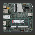 Advanced Electronic Circuit Board Featuring Integrated Components Ports And Chips Design