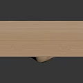 Modern Wooden Chest of Drawers With Wavy Design And Metal Legs
