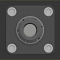 Precision Metal Hardware Tool With Bolt Holes And Connector Shaft For Industrial Use