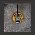 Drywall Sander With Orange Base And Long Handle For Wall Surface Polishing