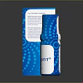 Kocont Daily Household Product With Blue Box Bottle And Dot Pattern Design