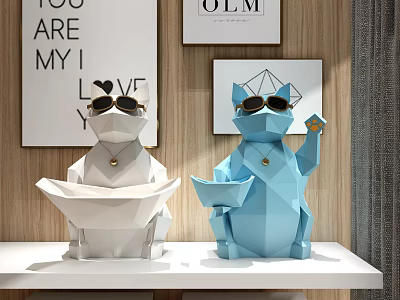 Nordic Ornaments Combination Decorations 3d model