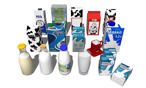 Modern Milk 3d model