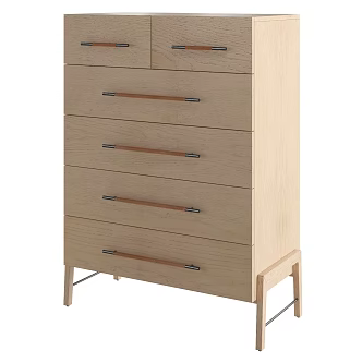 Magnolia High 6 Drawer Dresser 3d model