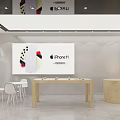 Modern mobile phone store Apple mobile phone store 3d model