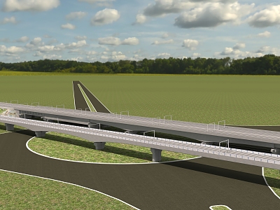 Highway Bridge 3d model