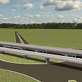 Highway Bridge 3d model