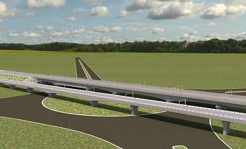 Highway Bridge 3d model