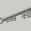 Industrial Conveyor Belt System With Stainless Steel Frame And Transport Mechanism