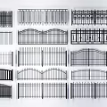 Variety Of Metal Fence Designs Displayed