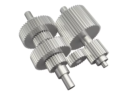 Hardware Tools Featuring Multiple Precision Metal Gears For Mechanical Applications 3d model