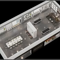 Modern Manufacturing Workshop With Production Workstations Industrial Machinery And Spacious Layout 3d model