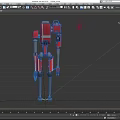 Robot attack robot intelligent machine science fiction robot mechanical warfare police future high-tech low face number low model simple model film and television level super realistic 3d model