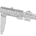 Industrial testing tools vernier caliper modeling 1020 3d model