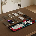 Mobile Phone Mouse Keyboard 3d model