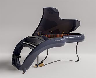 Modern Piano 3d model