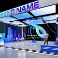 Modern Science and Technology Exhibition Technology Booth 3d model