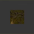 Detailed 3D Terrain Landscape with Mountain Ranges Green Vegetation Rivers and Sandy Areas