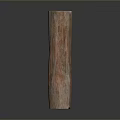 Natural Wooden Stone Column With Rustic Texture And Smooth Surface