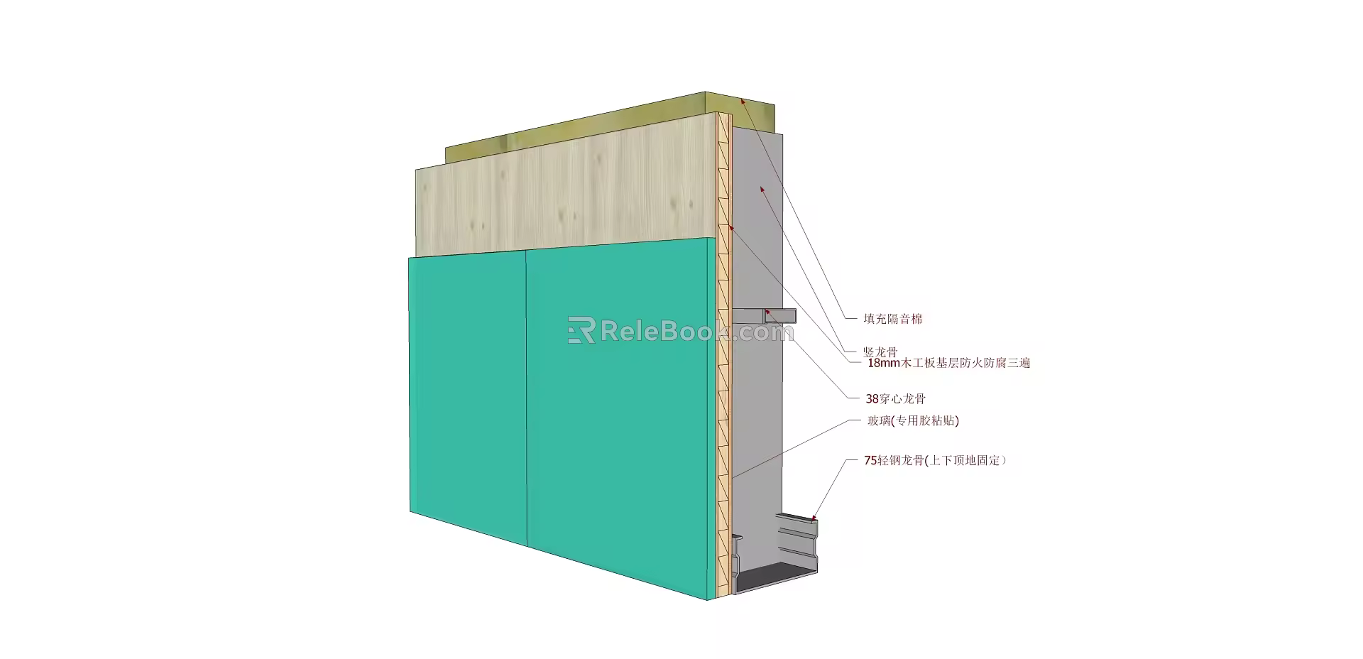 Modern Node Wall 3d model