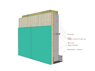 Modern Node Wall 3d model