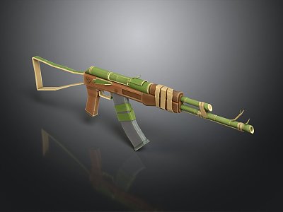 rifle semi-automatic rifle combat rifle battle rifle carbine war rifle attack rifle 3d model