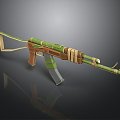 rifle semi-automatic rifle combat rifle battle rifle carbine war rifle attack rifle 3d model