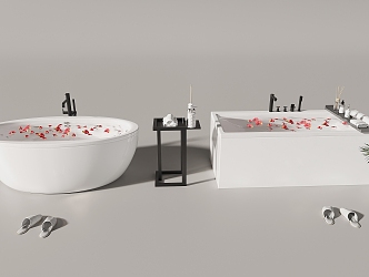 Modern Bathtub Combo 3d model