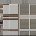 Modern Wardrobe Designs With Sliding Doors Wooden Panels And Louvered Storage