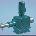 Industrial Pump Equipment With Motor Drive And Base Mounting Structure 3d model