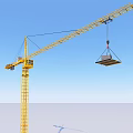 container port terminal super large crane rail transport machine 3d model