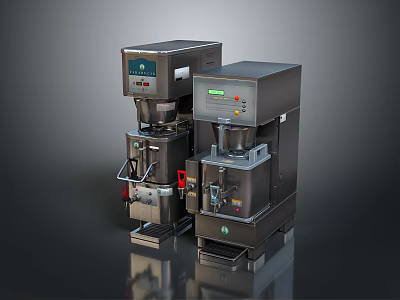 Modern Computer Equipment With Display Screens And Control Panels Design 3d model