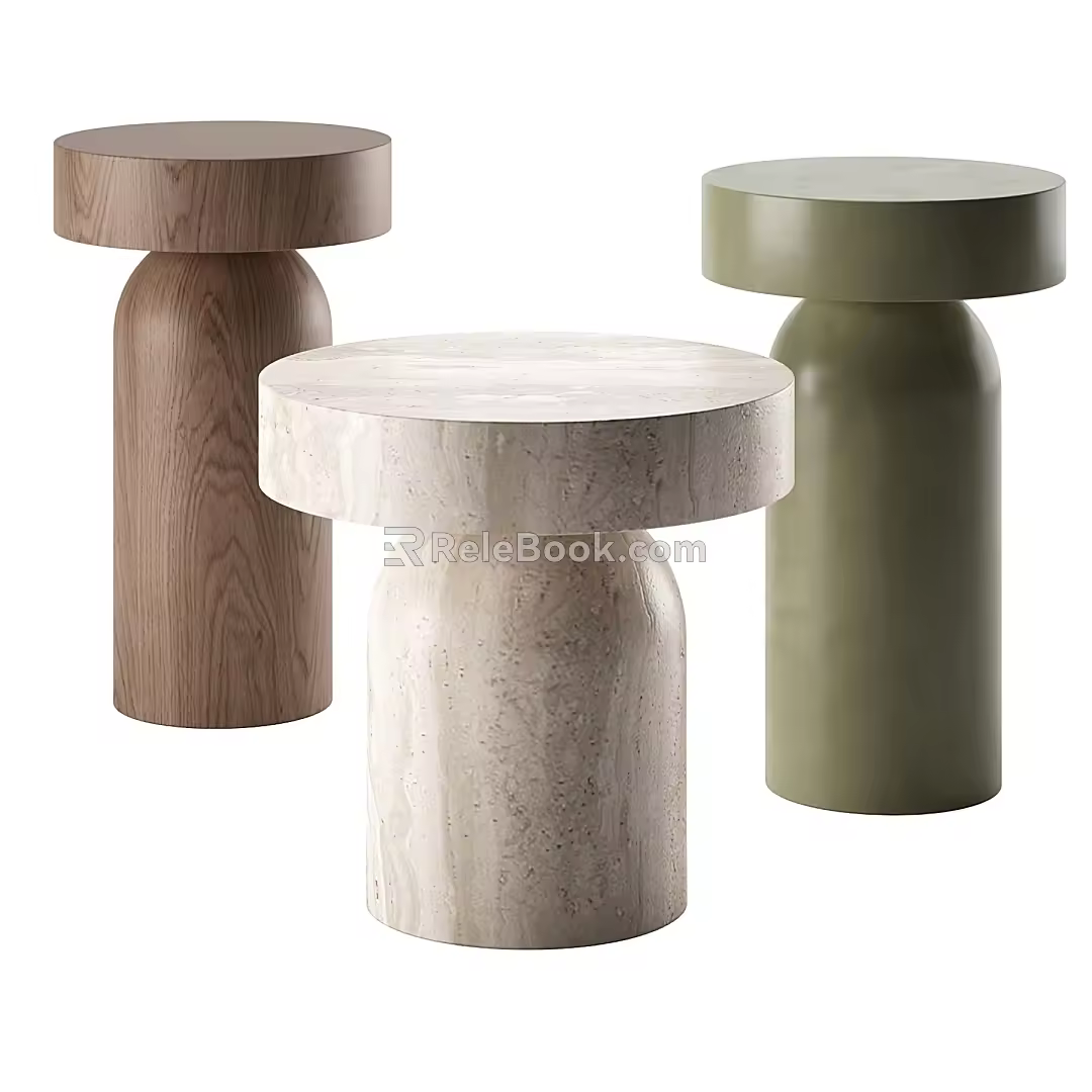 Modern side table coffee table corner table 3d model