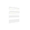 Four White Long Illuminated Wall Mounted Decorative Components