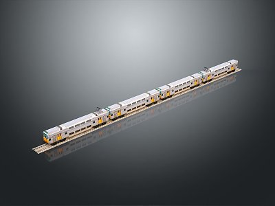 Modern moving rail car Subway car Train car Train car 3d model