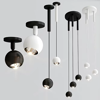 Modern lamp combination 3d model