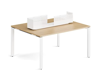 Modern Desk Staff Desk 3d model