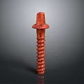 Red Industrial Screw Component For Heavy Duty Machinery Fastening Applications