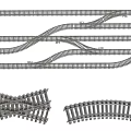 Essential Roadway Infrastructure Components Including Railroad Tracks Curves And Crossings