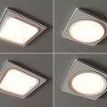 Modern Square And Round Flush Mount Ceiling Lights With Sleek Illuminated Design