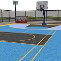 Recreational Area Layout With Parking Lot Blue Water Features Green Lawns And Winding Paths