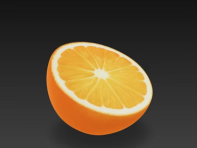 Fresh Juicy Sliced Oranges at Local Fruit Store for Healthy Snacks 3d model