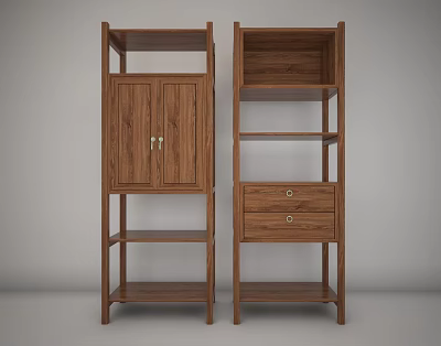 New Chinese Style Storage Rack 3d model