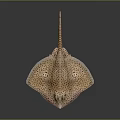 Yellow Black Spotted Stingray Themed Decorative Wall Art For Home Living