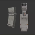 Industrial Metal Mechanical Components With Worn Texture And Panel Case Structure