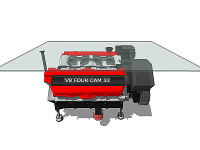 Modern coffee table 3d model