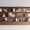 Modern Bookshelf 3d model