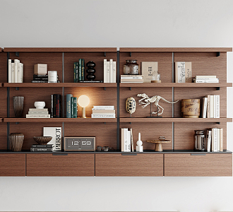 Modern Bookshelf 3d model