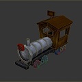 vintage train steam train train carriage locomotive head steam car carriage train modern vehicle 3d model